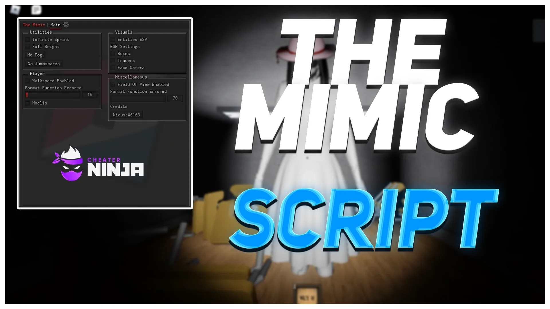 The Mimic Gui | Roblox Pastebin Cheat - Esp & Noclip Script 2023 ...