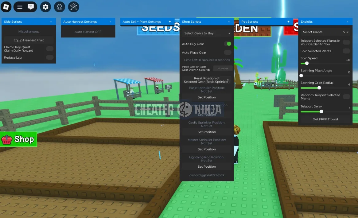 Grow a Garden Script 2025 -  Auto Farm, Infinite Seeds, Sell All