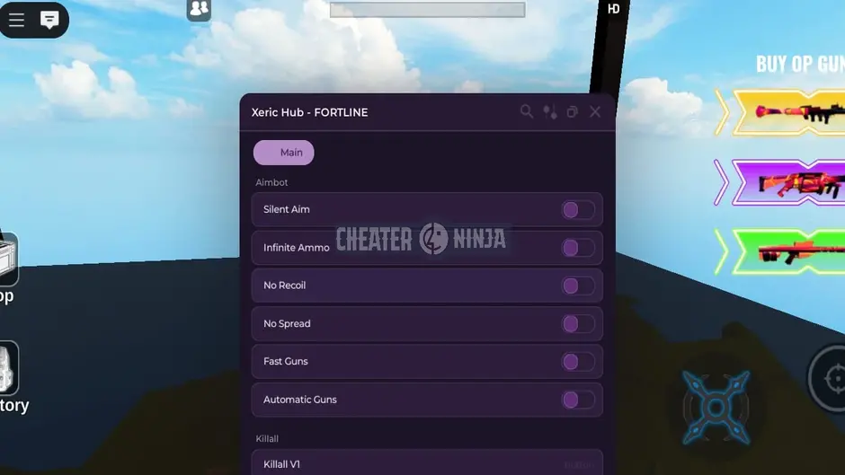 Fortline Script - OP Aimbot Gui